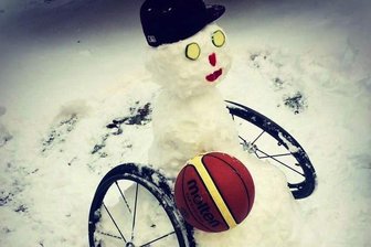 Bundesliga-Rollers im Schnee -