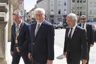 Bundespräsident Steinmeier zu Kurzbesuch in Plauen - 