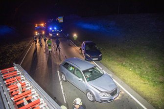 Bundesstraße 101 nach Unfall gesperrt -