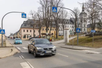 Bundesstraße im Erzgebirge wird monatelang gesperrt - Auf der B 101 in Scheibenberg kommt es in den nächsten Monaten zu Bauarbeiten.