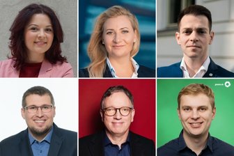 Bundestagswahl: Das sind die Kontrahenten in Mittelsachsen - Nicole Weichhold, Carolin Bachmann, Philipp Hartewig (oben v.li.) und Johann Haupt, Ralf Walper sowie Sebastian Walter (unten v.li.) sind die Kandidaten aussichtsreicher Parteien.