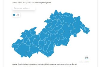 Bundestagswahl im Erzgebirge im Liveticker: Vorläufiges Endergebnis liegt vor - AfD dominiert in der Region - Das Erzgebirge färbt sich komplett blau: Inzwischen sind alle Kommunen im Wahlkreis 163 ausgezählt. Überall liegt die AfD vorn - sowohl bei den Erst- als auch bei den Zweitstimmen.