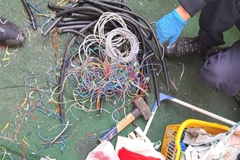 Buntmetallklau in Reichenbach – Ermittlungen ziehen sich hin - Diese Kabel wurden bei den Durchsuchungen in Reichenbach gefunden.