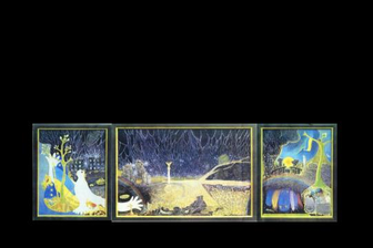 Burgstädt: Erste Ausstellung zum Ukraine-Krieg - Teil des Triptychons von  Werner Franz, das zum Krieg in der Ukraine gemalt wurde. 