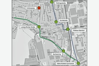 Bus hält nicht mehr am Zwickauer Kuhbergweg - Die veränderte Bus-Linienführung nach Niederhohndorf klammert den vorherigen Halt am Kuhbergweg aus.