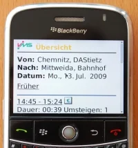 Bus- und Bahnfahrer kaufen Tickets nur selten per Handy - Trotz des bisher mäßigen Kundeninteresses will der Verkehrsverbund Mittelsachsen (VMS) den mobilen Fahrscheinverkauf fortsetzen.