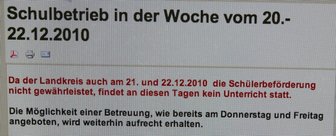 Unterrichtsausfall