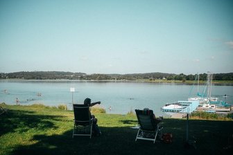 Camping-Redaktion an der Talsperre Pöhl - Bilder vom Freitag - 