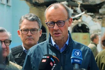 "Sehr angenehme Menschen. Es ist schön, in diesem Land zu sein": Friedrich Merz.