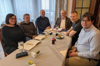 CDU-Ortsverbände Marienberg, Wolkenstein und Großolbersdorf fusionieren - Katja Reichel, Michael Wolf, Roberto Böhme, Andreas Haustein, Lutz Bruchhold und Lucas Ihle (v. l.) bei der Sitzung des CDU-Ortsverbands Marienberg.
