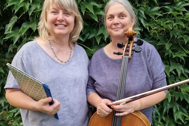 Cello und Orgel erklingen gemeinsam - Gemeinsam zu hören: Danuta Jacobasch und Susanne Sachs.
