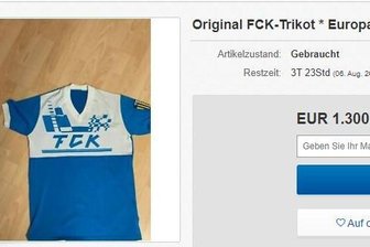CFC-Fan versteigert Europapokal-Trikot von Sven Köhler - In dem bei Ebay zur Versteigerung stehenden Trikot erziehlte Sven Köhler 1989 den Siegtreffer gegen Boavista Porto.