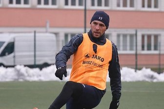 CFC trennt sich von Stürmer Andis Shala - Andis Shala beim Training am 11. Januar im Sportforum Chemnitz.