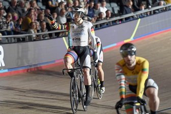 Champions League im Bahnradsport: Stefan Bötticher bei Premiere stark - Stefan Bötticher gewann in London beide Keirinrennen.