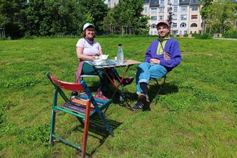 Chemnitz-Bernsdorf: Neuer Name, neues Konzept für eine Interventionsfläche - Lisa Hetmank und Octavio Gulde organisieren die Gestaltung des „Röli“.