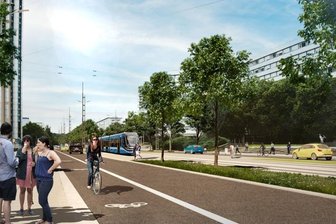 Chemnitz: Brückenstraße soll für Autofahrer offen bleiben - Diese Lösung für die Brückenstraße halten Planer und Verkehrsexperten für die beste: Nur noch eine Spur in jede Richtung, aber keine Umwandlung ineinen komplett verkehrsberuhigten Bereich.