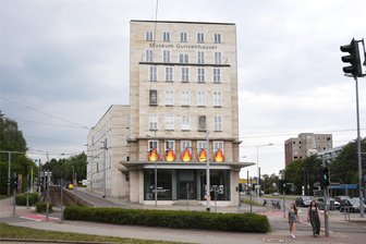Chemnitz: Das Museum Gunzenhauser wächst in die Höhe - Die vierte Etage des Museums, unterhalb des Balkons, kann in Kürze ausgebaut werden.