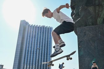Chemnitz: Die Brückenstraße als Skatermeile - 