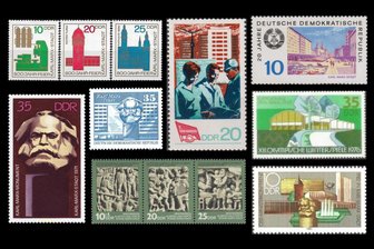 Chemnitz zum Anlecken: Wie viele Briefmarken mit Chemnitz-Motiven gibt es? - Eine Auswahl der in der DDR zu Chemnitz erschienenen Marken.