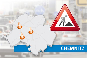 Chemnitzer Baustellen: Hier wird es für Autofahrer in dieser Woche eng - Achtung Baustelle: Auf den Straßen in Chemnitz müssen Autofahrer weiterhin mit unzähligen Behinderungen rechnen.