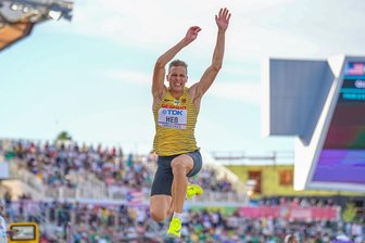 Max Heß (LAC Erdgas Chemnitz) aus Deutschland in Aktion. Am Donnerstag (Ortszeit) schied er denkbar knapp bei der Leichtathletik-WM aus.