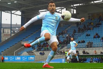 Chemnitzer FC: Hattrick und Premieren - CFC-Außenbahnspieler Furkan Kircicek kurz vor seinem Treffer zum 1:0.