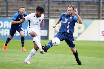 Es war ein enges Spiel zwischen Babelsberg und Chemnitz.