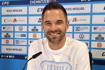 Chemnitzer FC: Trainer Duda kommt richtig ins Schwitzen - CFC-Cheftrainer Benjamin Duda ist mit seinem Teamn seit vier Pflichtspielen ungeschlagen. Foto: Knut Berger
