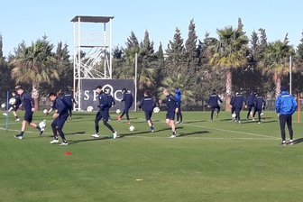 Chemnitzer FC trainiert bei Sonnenschein - Der Chemnitzer FC konnte am Mittwochvormittag in Belek bei Sonnenschein trainieren.