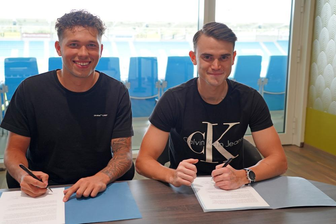 Chemnitzer FC verpflichtet zwei neue Spieler - Lukas Knechtel und Riccardo Grym (r.) spielen künftig für den CFC.