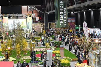 „Chemnitzer Frühling“: Messe in Chemnitz will Lust aufs Gärtnern machen - Es grünt und blüht am Wochenende in den Messehallen (das Foto entstand bei einer früheren Messe).