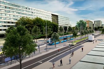Chemnitzer Modell nach Limbach-Oberfrohna: VMS will im Februar mit Bau starten - So sehen die Pläne für den Straßenbahnausbau auf der Brückenstraße in Chemnitz aus.