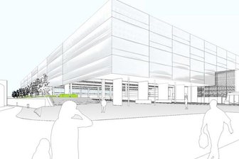 
              <p class="artikelinhalt">So soll die neue Gleishalle des Hauptbahnhofes von der Ecke Georg-/Mauerstraße aus nach ihrem Umbau aussehen. Ab August sollen Einfahrt und Fassade des Gebäudes umgebaut werden. </p>
            