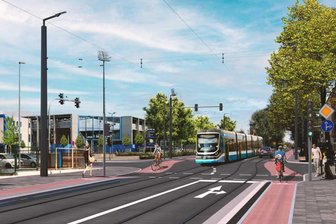 Chemnitzer Spar-Haushalt: Stopp für neue Straßenbahnstrecken? - Mit der Straßenbahn zum CFC-Spiel ins Stadion (links) oder zum Zeisigwaldkrankenhaus: Geht der Stadt das Geld für dieses Zukunftsprojekt aus?