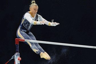 Chemnitzer Turn-Ass Emma Malewski mit Licht und Schatten - Die Chemnitzerin Emma Malewski turnte wegen ihrer Fußverletzung nur drei Geräte.