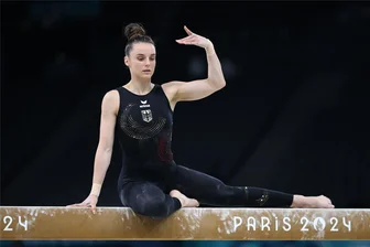Chemnitzer Turnerin Schäfer-Betz verpasst Finale am Schwebebalken - Pauline Schäfer-Betz bei ihrer Übung in Paris.