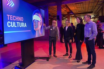 Chemnitzer Unternehmer wollen mit Technologie-Festival Region stärken - Ralf Sippel von Zebra, Sven Hertwig von Exklusive Events, Silvana Bergk von der Wirtschaftsförderung und Karsten Schulze von FDTech gehören zu den Gründern der Techno-Cultura.