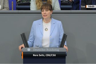 Chemnitzerin Nora Seitz (CDU) im Bundestag: „Ich schlafe nur vier Stunden“ - Nora Seitz (CDU) sprach am Mittwoch erstmals im Deutschen Bundestag.