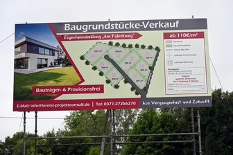 Chinesenviertel in Falkenau: Jetzt beginnt der Verkauf der Baugrundstücke - Auf dem Areal des früheren Chinesenviertels in Falkenau werden Baugrundstücke angeboten.