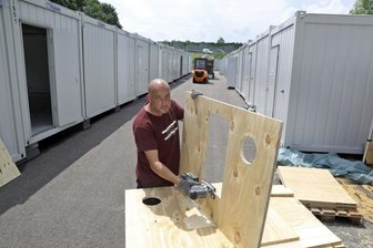 Containerdorf wächst am Ring - Das Containerdorf wächst.