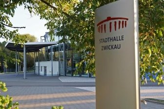 Corona-Impfzentrum wird in der Stadthalle Zwickau eingerichtet -