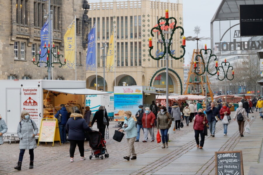 Corona-Lage in Chemnitz: Imbiss in der Innenstadt verboten - 