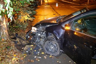 Crash mit Baum: Mann schwer verletzt - 