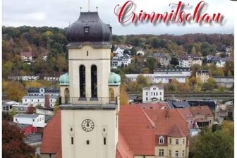 Crimmitschau aus der Vogelperspektive - Gymnasiasten haben Kalender erstellt - Die Johanniskirche von Crimmitschau ziert das Titelbild des Kalenders der Gymnasiasten.