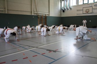 Crimmitschauer Karateka freuen sich über Resonanz auf besondere Jubiläumsfeier - Harald Strauß (rechts) gehörte am Wochenende zu den Trainern, die bei der Jubiläumsfeier des Karate Dojo Crimmitschau ihr Wissen weitergaben.
