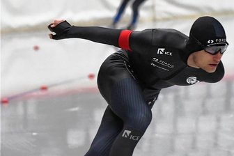 Crimmitschauer wittert auf Weg nach Peking erste Chance - Fridtjof Petzold bei den Deutschen Meisterschaften in Inzell in Aktion.