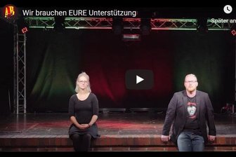 Crowdfunding-Kampagne gestartet: Annaberger Kulturzentrum "Alte Brauerei" sendet Hilferuf - In einem Youtbe-Video wenden sich Projektmanagerin Elisabeth Gehlert und Marcel Hofmann mit einem Hilferuf an das Publikum.