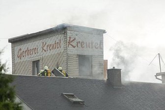Dachstuhlbrand in alter Gerberei in Zwönitz -