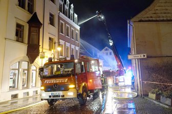 Dachstuhlbrand in Mittweida -