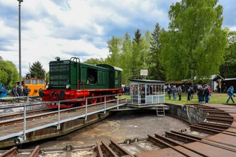 Dampf, Diesel und Eisenbahnromantik in Schwarzenberg - Ein Hingucker bei den Eisenbahntagen in Schwarzenberg war die Diesellok V 36.